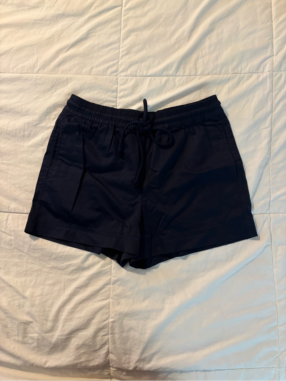 LOFT Navy Elastic Waist Athletic Shorts